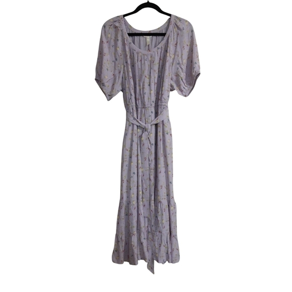 Matilda Jane Dresses & Skirts - Matilda James maxi dress women L tiered floral waist belted cottage-core casual